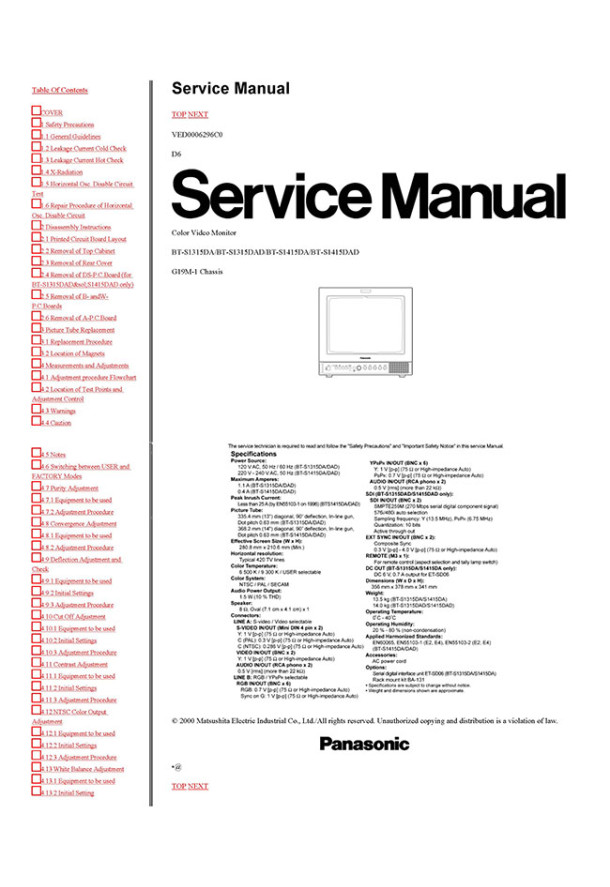 G19M-1_BT-S1315DA, BT-S1315DAD, BT-S1415DA, BT-S1415DAD